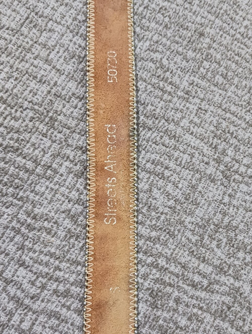 Vintage Streets Ahead Italian Leather Belt - Picture 9 of 16